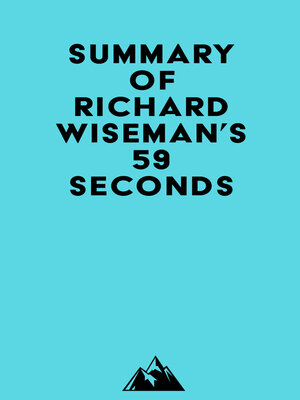cover image of Summary of Richard Wiseman's 59 Seconds